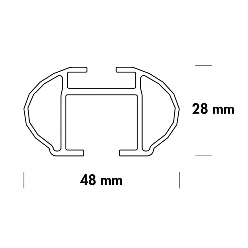 Barre Portatutto Fabbri Alluminio Universali Rail ALU VIVA 3 120 Cm 4 Barre Portatutto Fabbri Alluminio Universali Rail ALU VIVA 3 120 Cm - immagine 3
