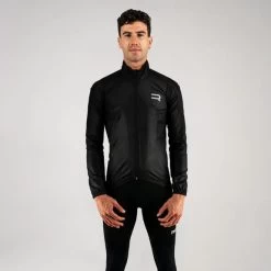 Giacca A Vento Finisseur Core Peloton Nero - Giacca Sottile -Shimano Italia fns c134ss2102 03 100