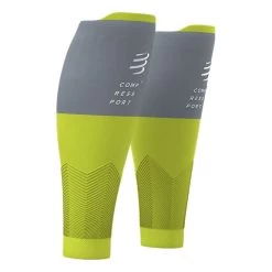 Collant Compressione Compressport R2V2 Verde Lime Grigio
